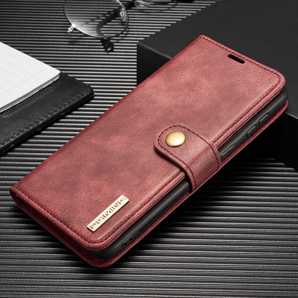 DG.MING Samsung Galaxy S21 - DG.MING 2in1 Magnet Fodral - Röd