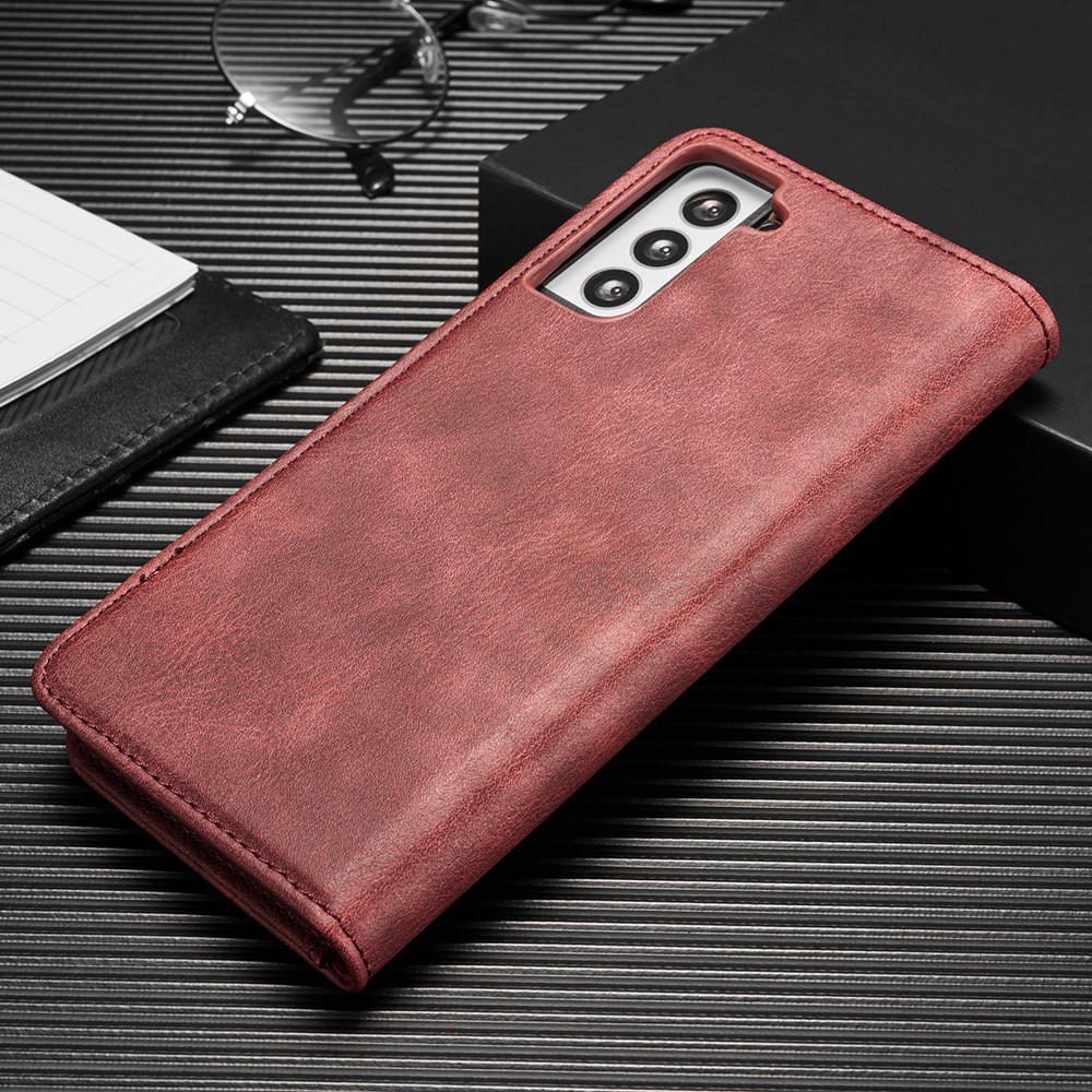 DG.MING Samsung Galaxy S21 - DG.MING 2in1 Magnet Fodral - Röd
