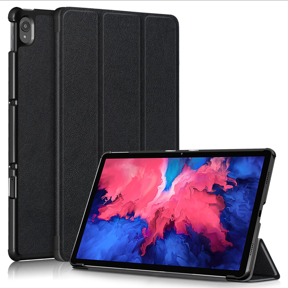  Lenovo Tab P11 / P11 Plus - Tri-Fold Läder Fodral - Svart