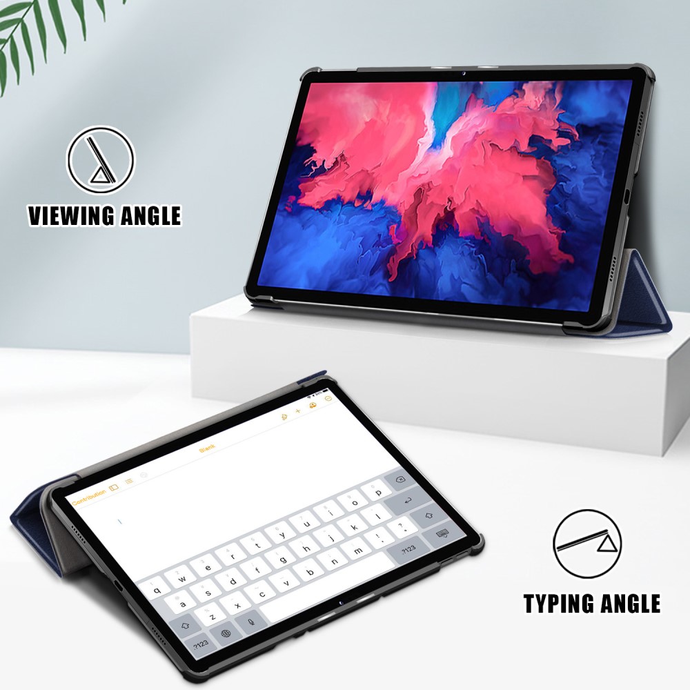  Lenovo Tab P11 / P11 Plus - Tri-Fold Läder Fodral - Blå