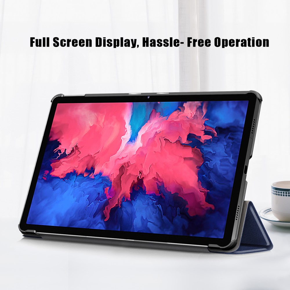  Lenovo Tab P11 / P11 Plus - Tri-Fold Läder Fodral - Blå