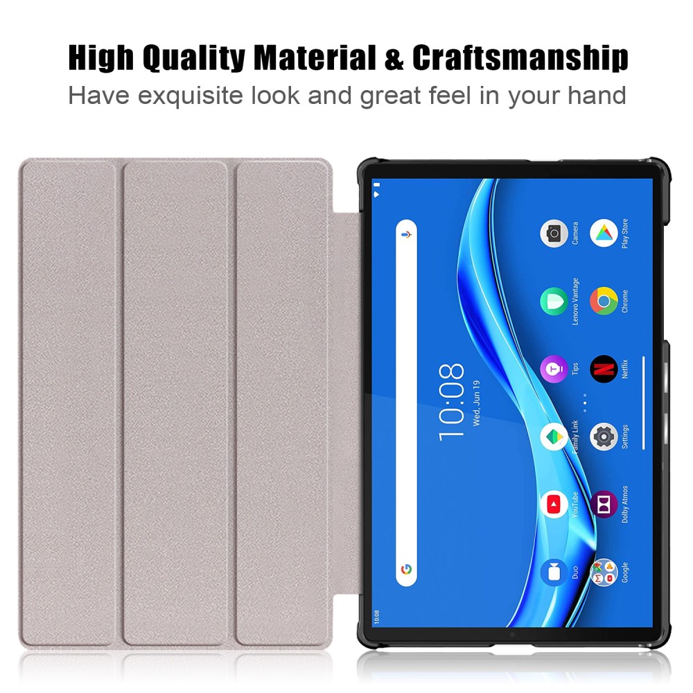  Lenovo Tab M10 HD (2nd Gen) - Tri-Fold Fodral - Roséguld