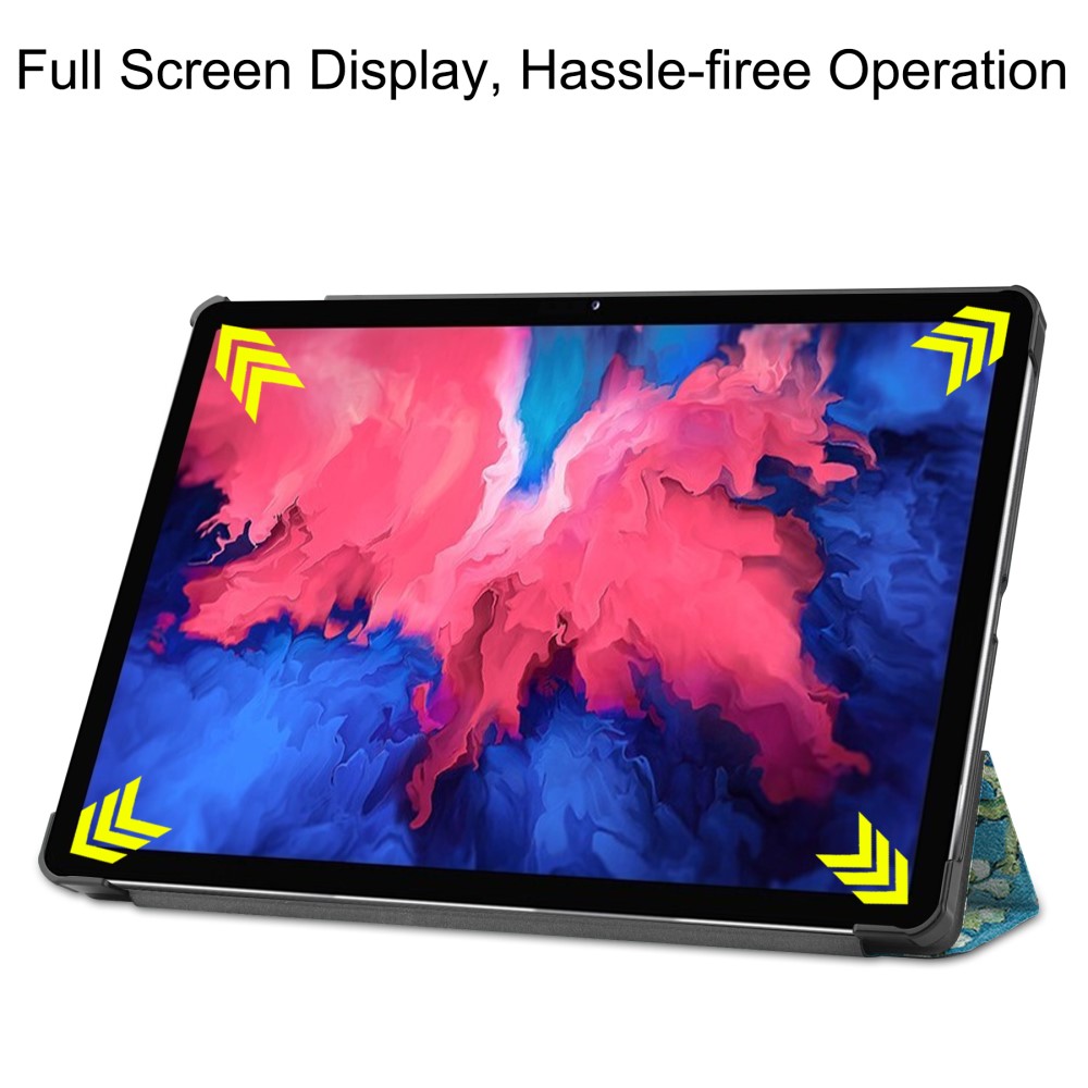  Lenovo Tab P11 / P11 Plus - Tri-Fold Läder Fodral - Peach Blossom