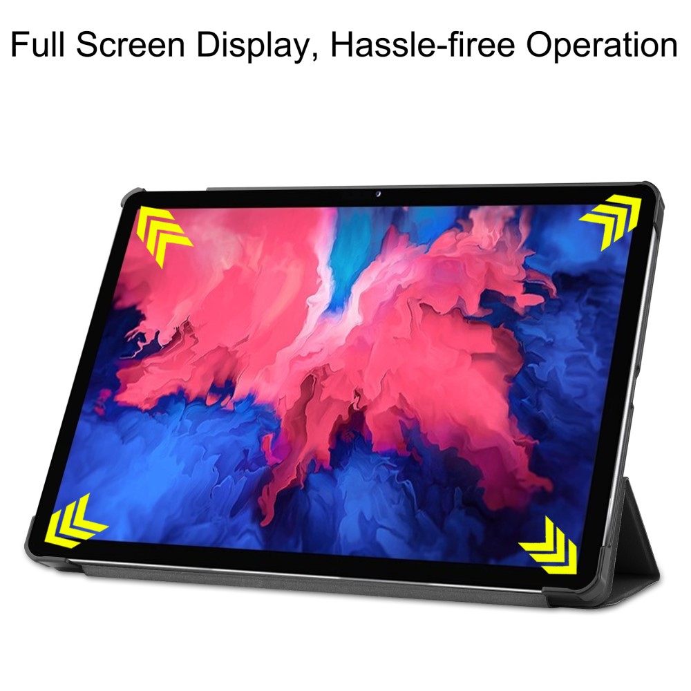  Lenovo Tab P11 / P11 Plus - Tri-Fold Läder Fodral - Svart