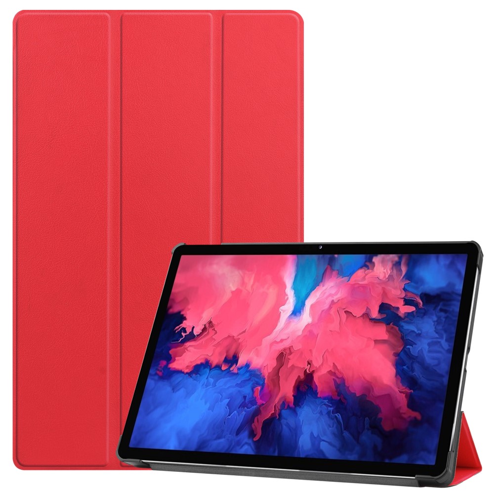  Lenovo Tab P11 / P11 Plus - Tri-Fold Läder Fodral - Röd