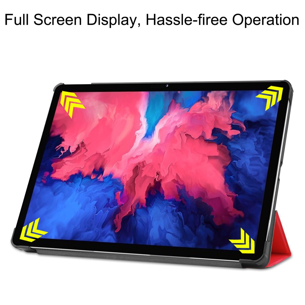  Lenovo Tab P11 / P11 Plus - Tri-Fold Läder Fodral - Röd