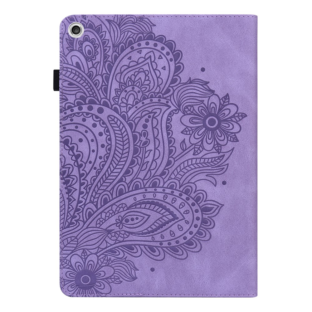  Lenovo Tab M10 HD (2nd Gen) - Mandala Läder Fodral - Lila