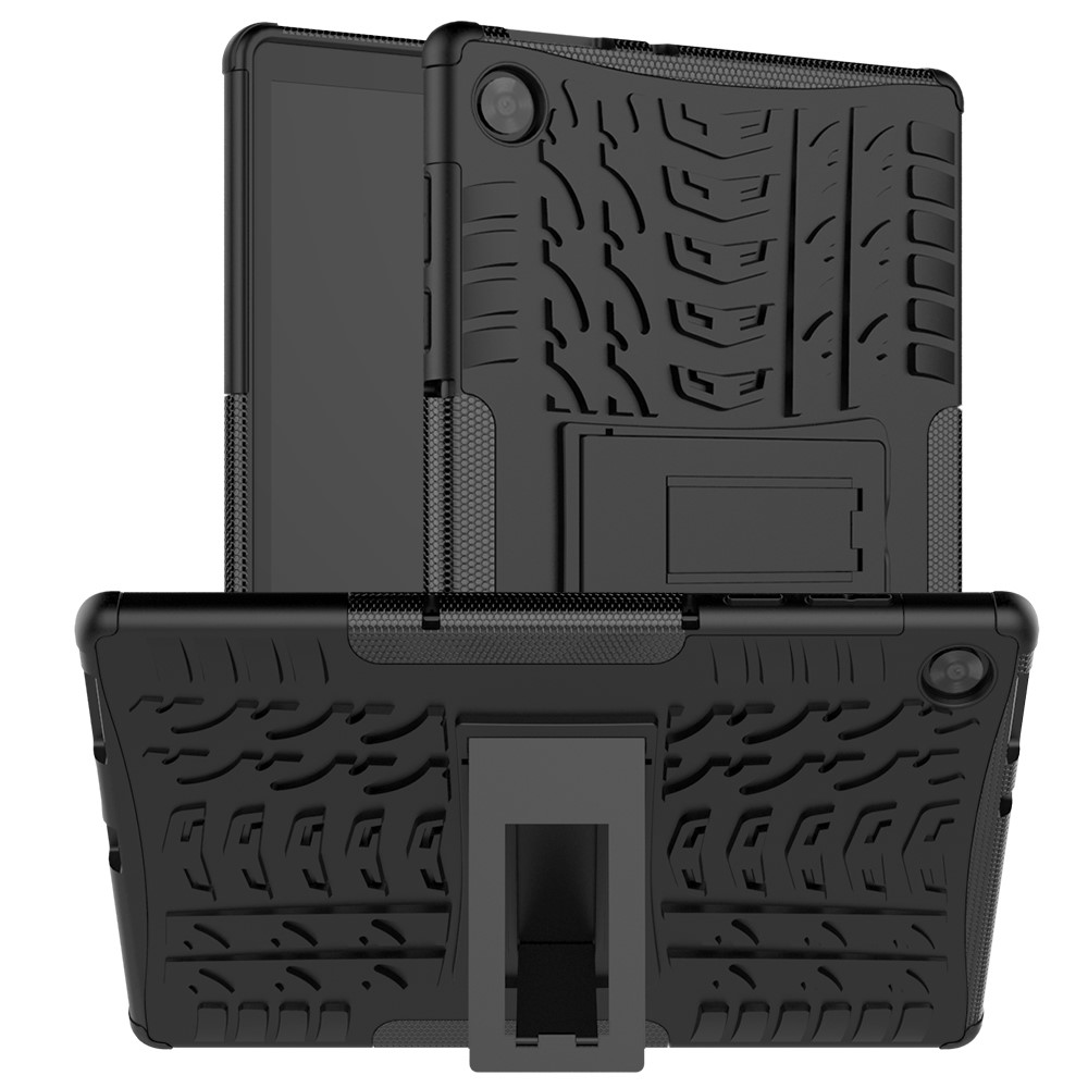  Lenovo Tab M10 HD (2nd Gen) - Rugged Kickstand Armor Skal - Svart