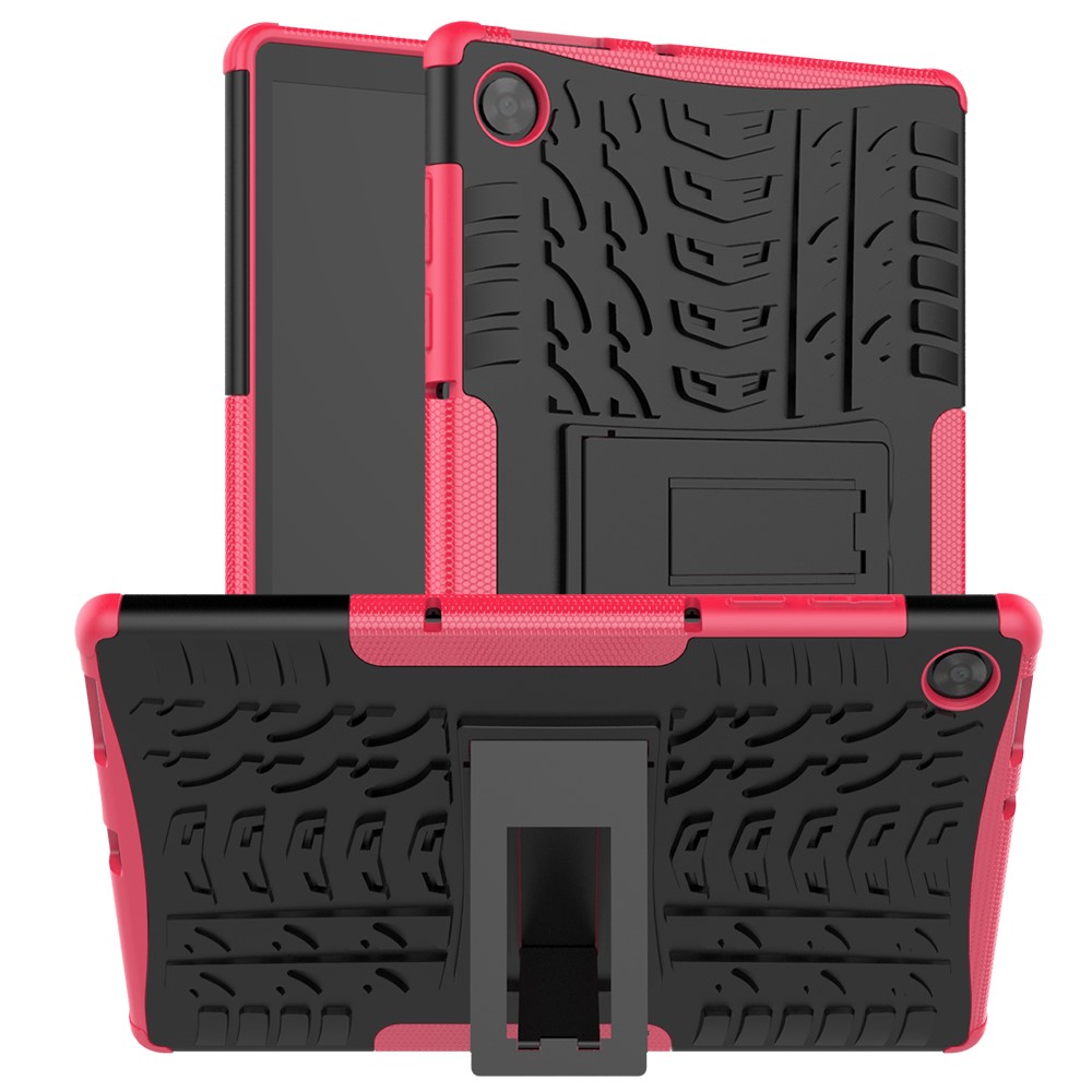  Lenovo Tab M10 HD (2nd Gen) - Rugged Kickstand Armor Skal - Rosa