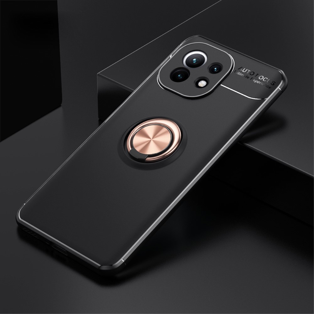 Xiaomi Mi 11 - Ring Skal - Svart/Roséguld