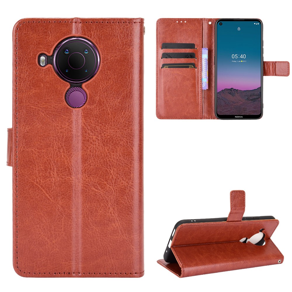  Nokia 5.4 - Crazy Horse Fodral - Brun