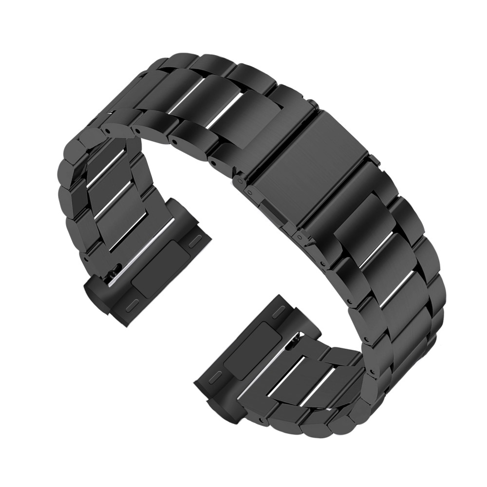  Lyxigt Metallarmband Fitbit Versa 3/Fitbit Sense - Svart