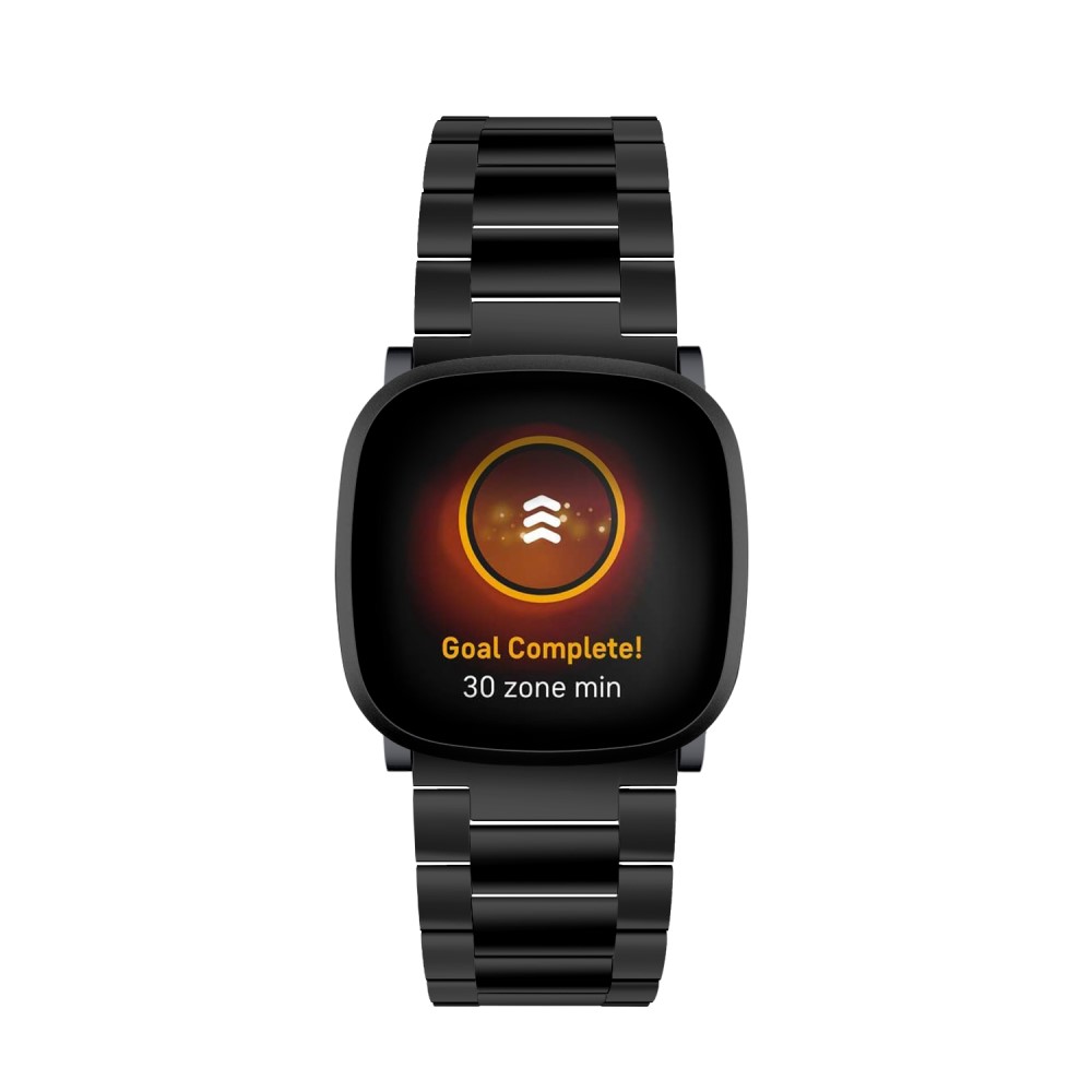  Lyxigt Metallarmband Fitbit Versa 3/Fitbit Sense - Svart