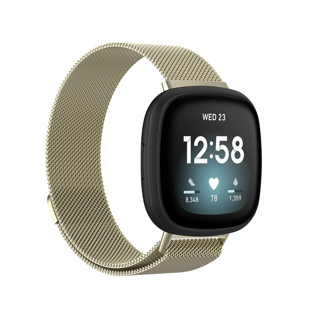  Milanese Loop Metall Armband Fitbit Versa 3/Fitbit Sense - Guld