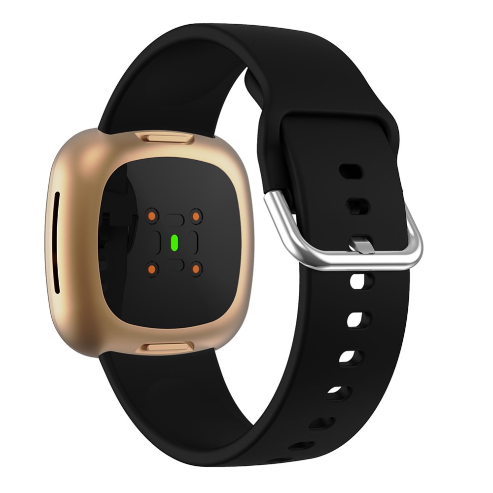  Silikon Armband Versa 3/Fitbit Sense - Svart
