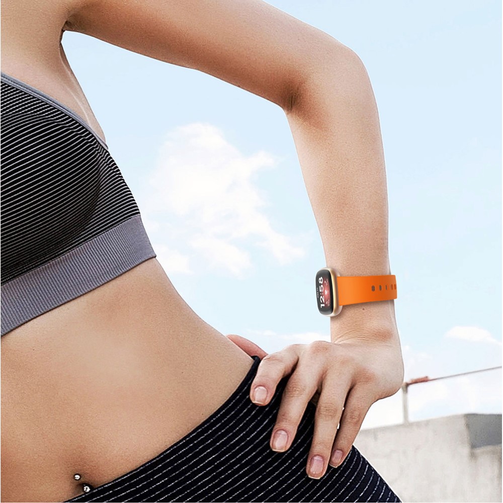  Silikon Armband Versa 3/Fitbit Sense - Orange