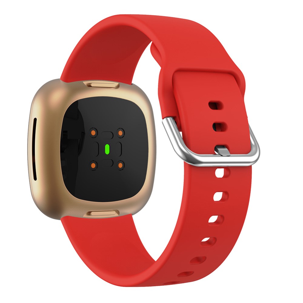  Silikon Armband Versa 3/Fitbit Sense - Röd
