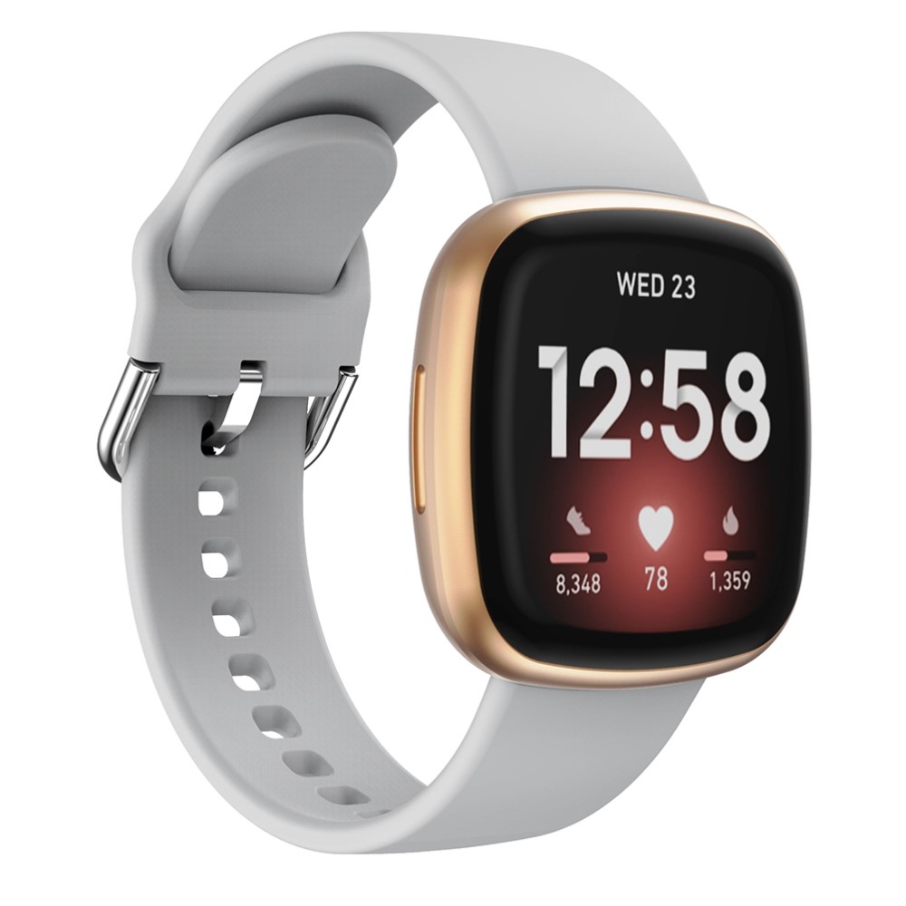  Silikon Armband Versa 3/Fitbit Sense - Grå