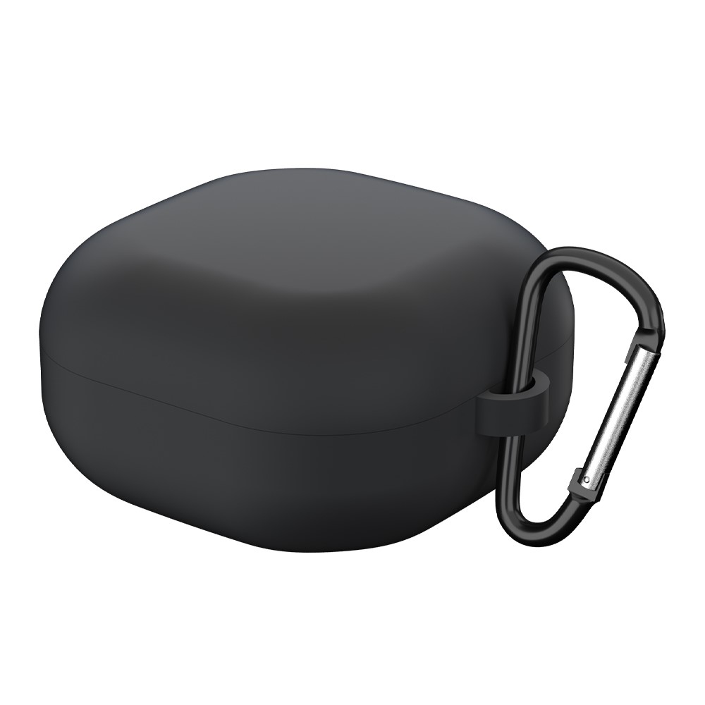  Samsung Galaxy Buds 2/Pro/Live Silikon Fodral Med Krok - Svart