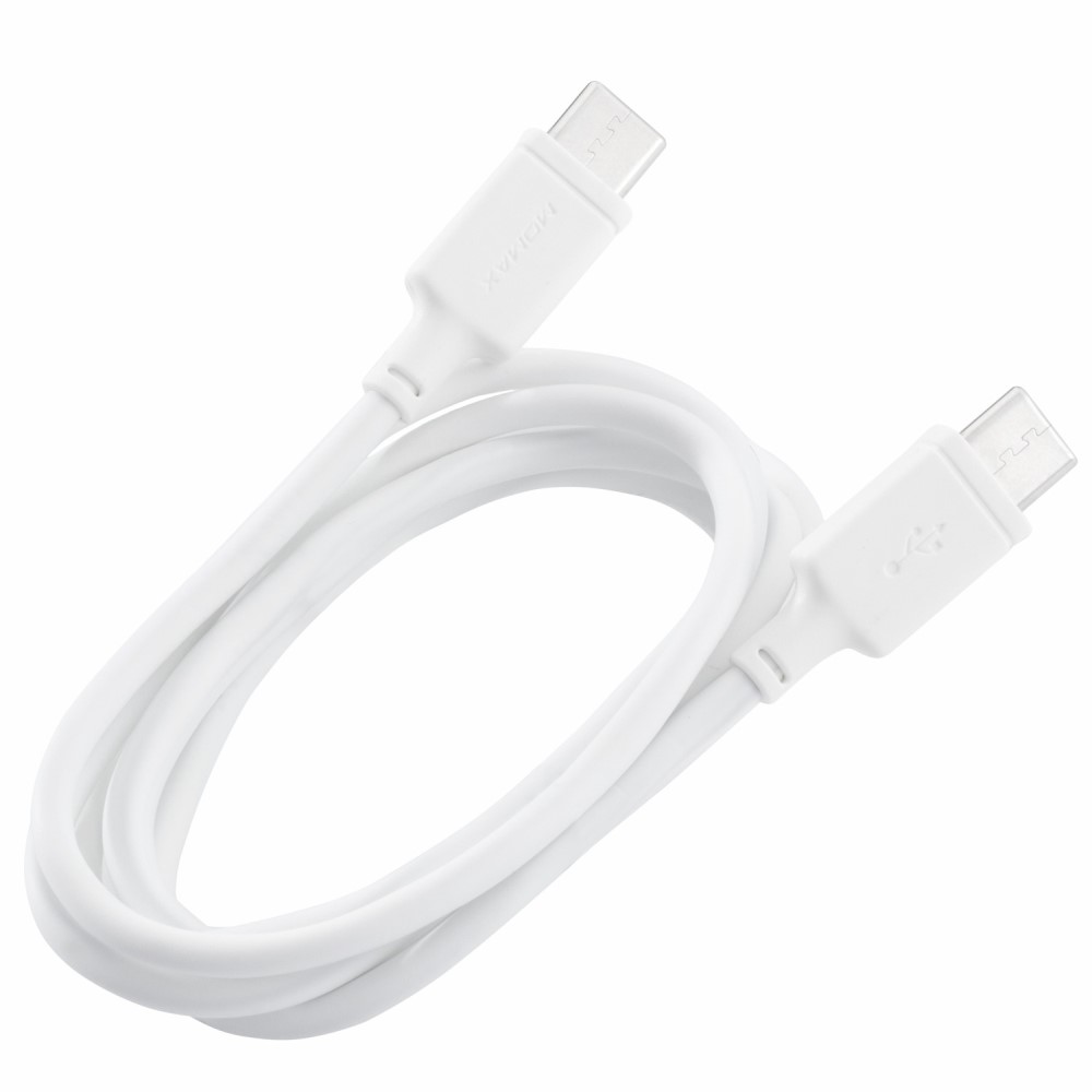 MOMAX MOMAX 3A 1m Type-C - Type-C Laddningskabel - Vit