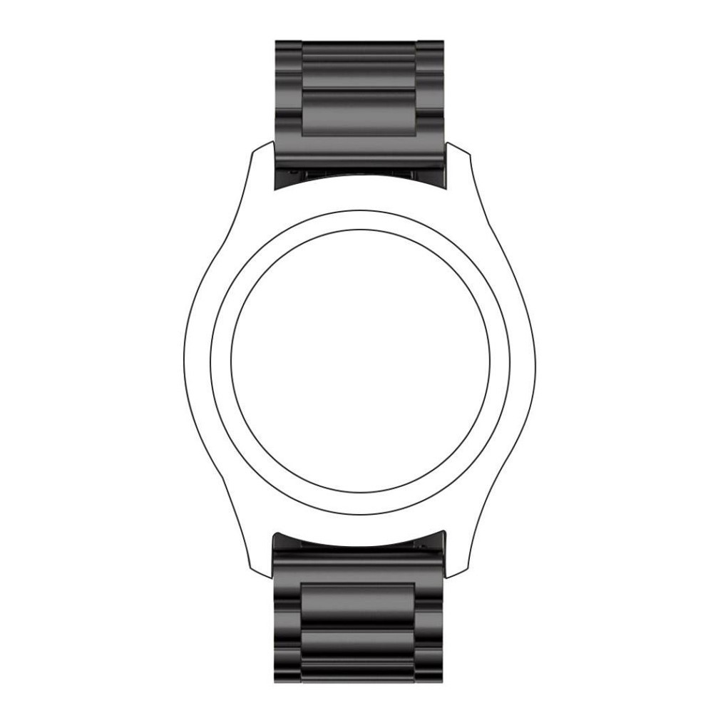  Lyxigt Metallarmband I Rostfritt Stål - Svart (22 mm)