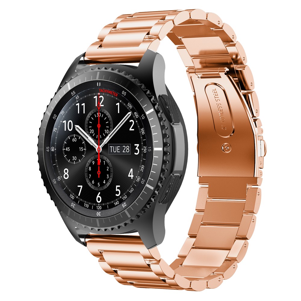  Lyxigt Metallarmband I Rostfritt Stål - Roséguld (22 mm)