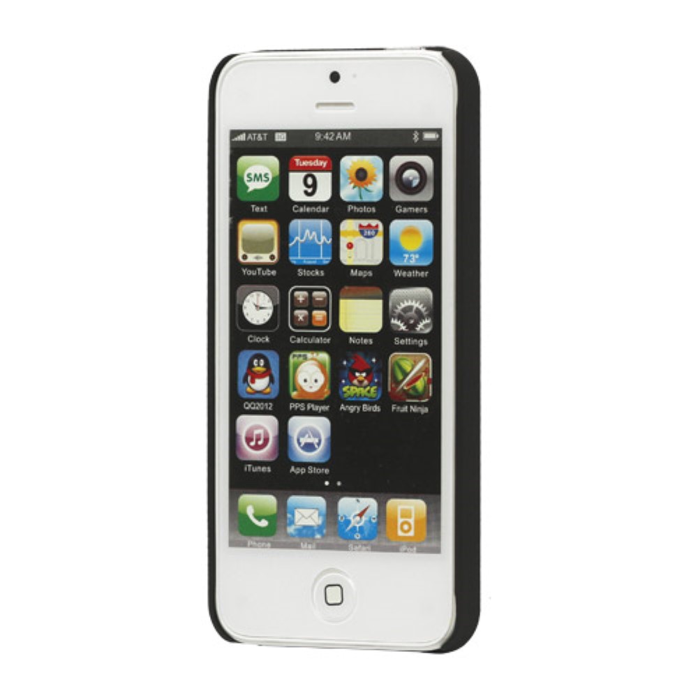  iPhone 5/5S/SE 2016 - Gummi Touch Skal - Svart