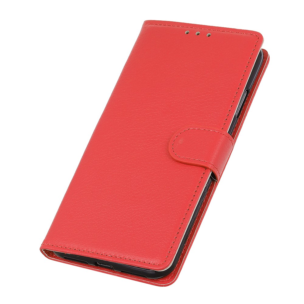  Samsung Galaxy A32 5G - Litchi Textur Fodral - Röd