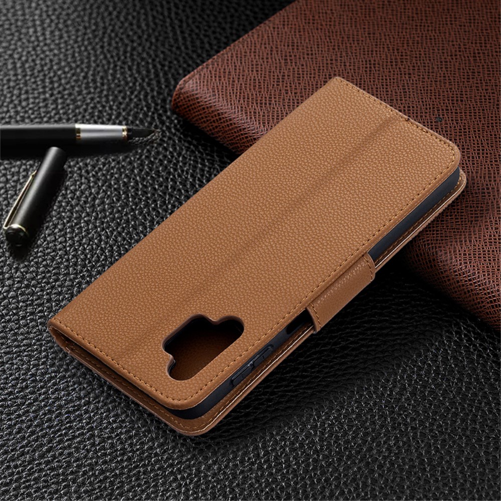  Samsung Galaxy A32 5G - Litchi Shark Fodral - Brun
