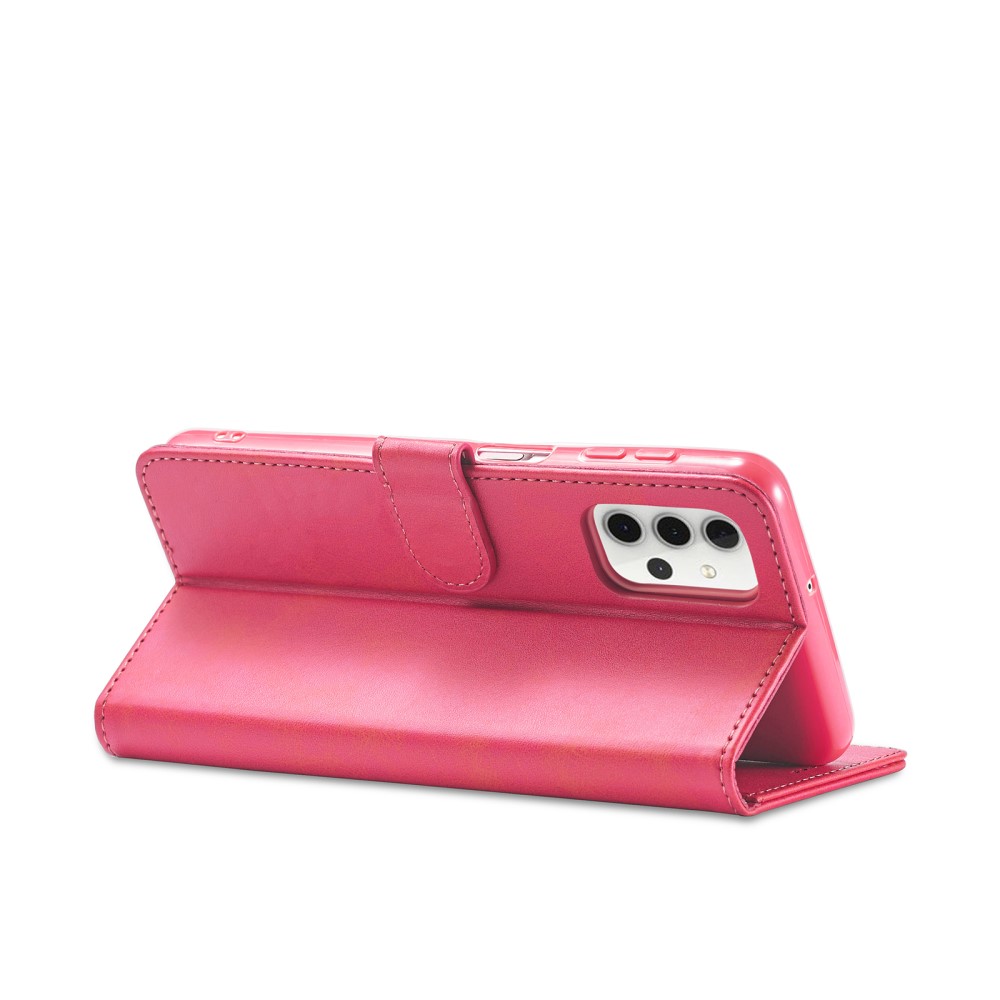 LC.IMEEKE Samsung Galaxy A32 5G - LC.IMEEKE Läder Fodral - Rosa
