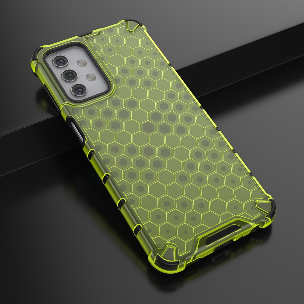  Samsung Galaxy A32 5G - Armor Honeycomb Textur Skal - Grön