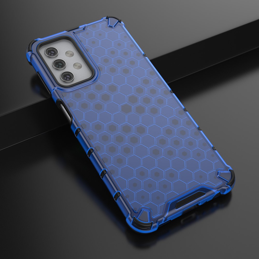  Samsung Galaxy A32 5G - Armor Honeycomb Textur Skal - Blå