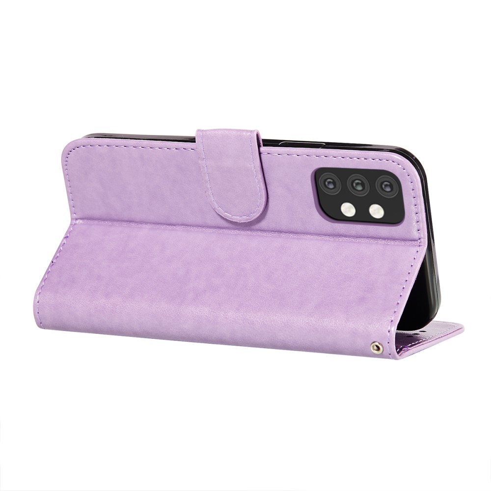 Samsung Galaxy A32 5G - Solid Läder Fodral - Lila