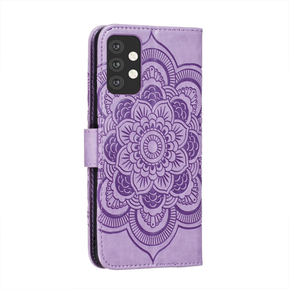  Samsung Galaxy A32 5G - Mandala Flower Fodral - Lila