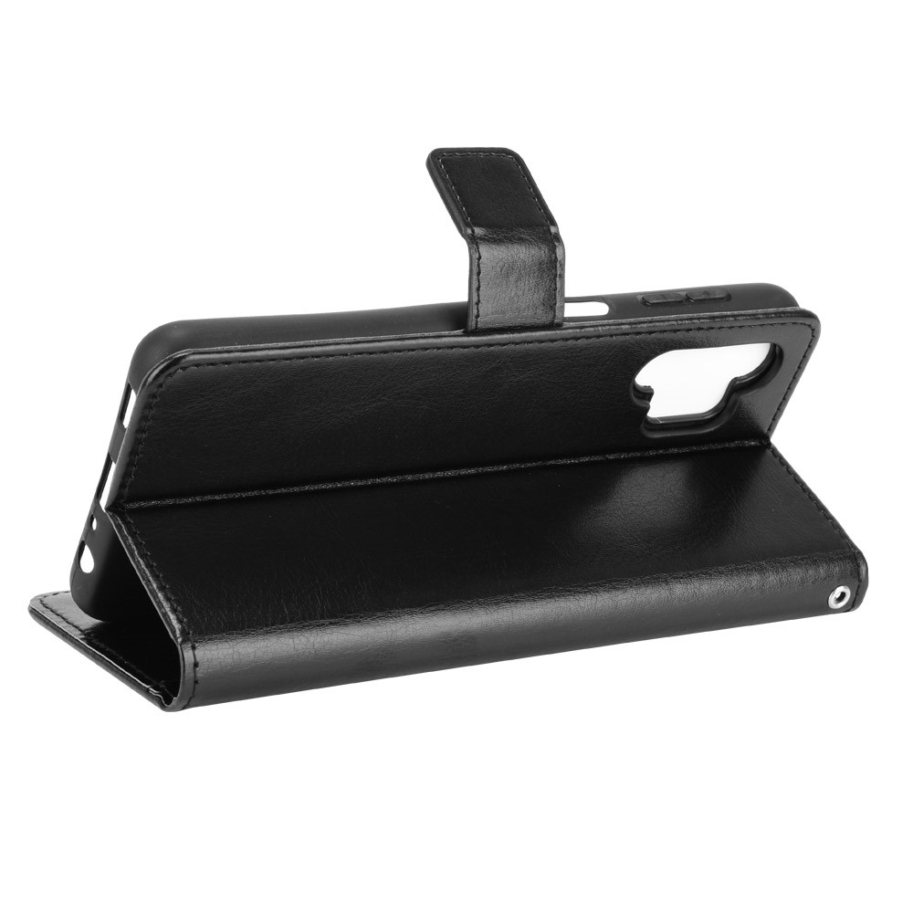  Samsung Galaxy A32 5G - Crazy Horse Läder Fodral - Svart