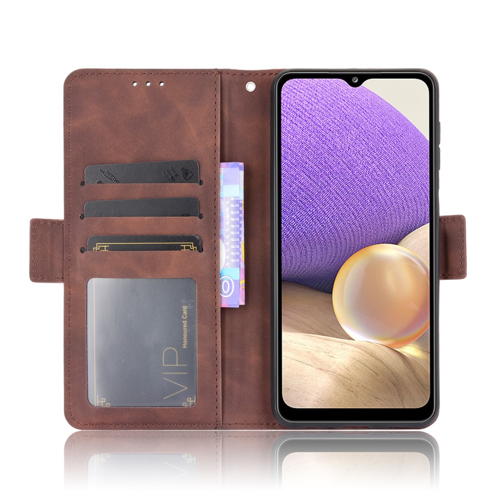  Samsung Galaxy A32 5G - Fodral Med Avtagbart Kortfodral - Brun