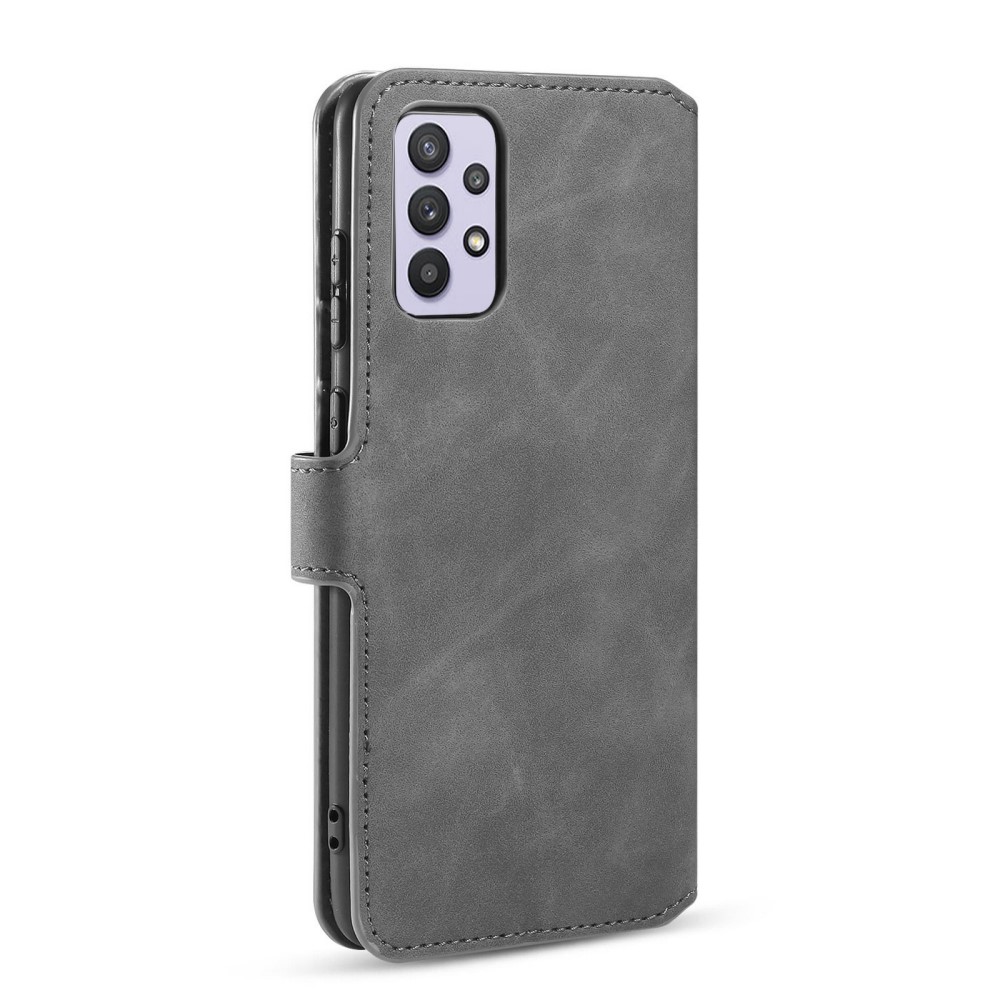 DG.MING Samsung Galaxy A32 5G - DG.MING Retro Fodral - Grå