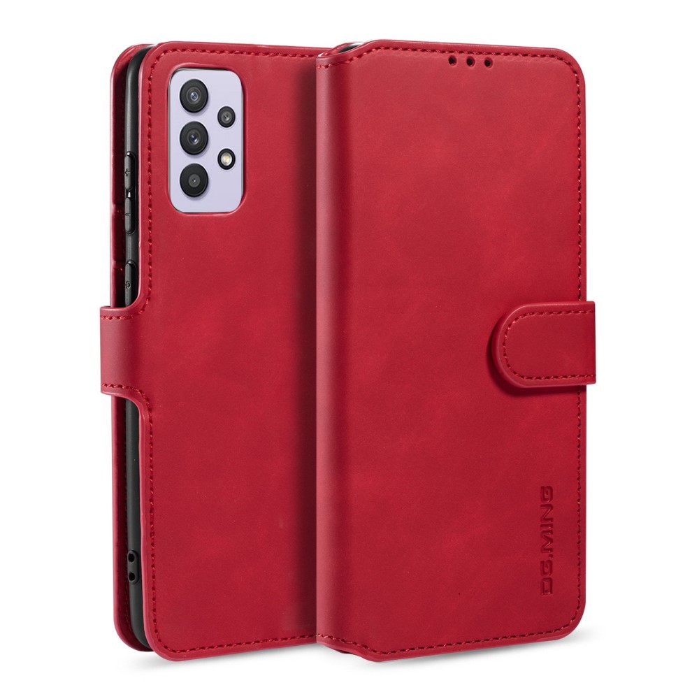 DG.MING Samsung Galaxy A32 5G - DG.MING Retro Fodral - Röd