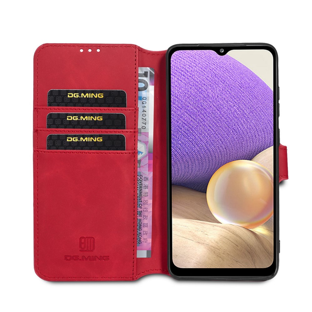 DG.MING Samsung Galaxy A32 5G - DG.MING Retro Fodral - Röd