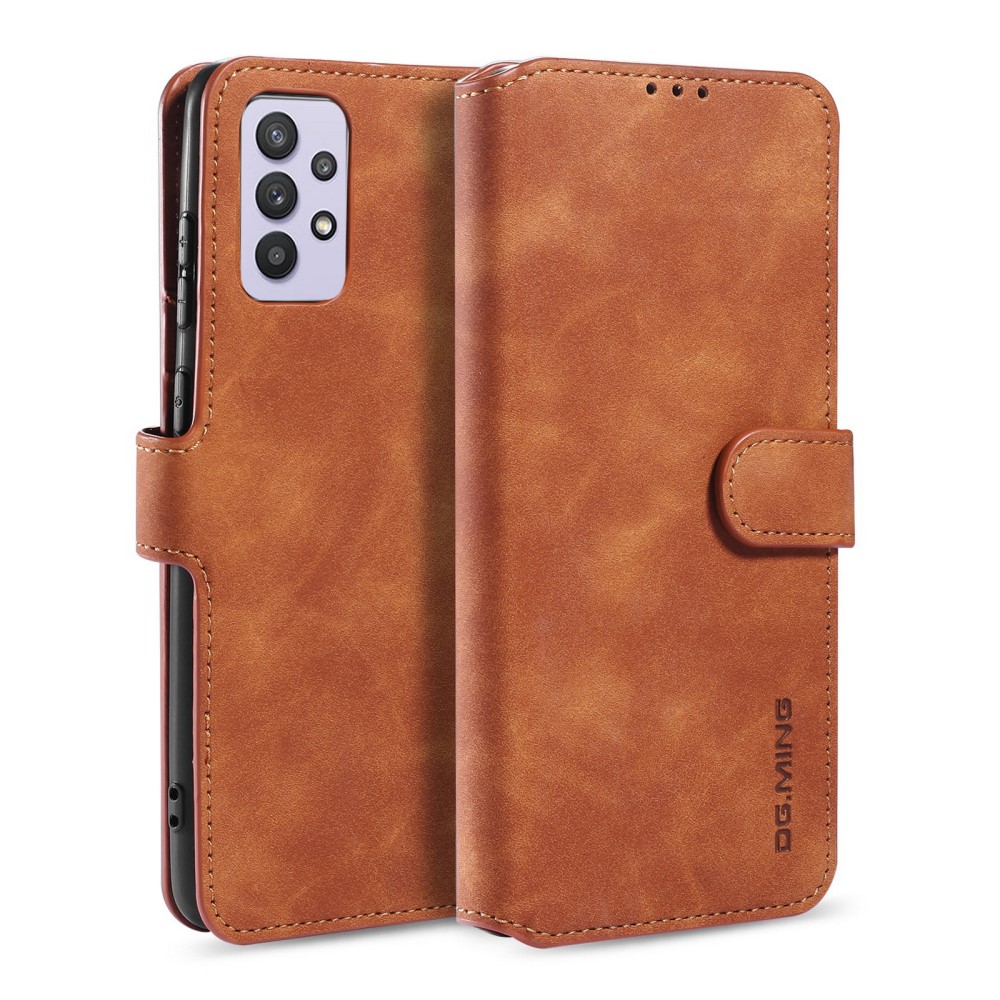DG.MING Samsung Galaxy A32 5G - DG.MING Retro Fodral - Brun