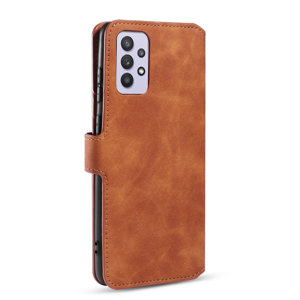 DG.MING Samsung Galaxy A32 5G - DG.MING Retro Fodral - Brun