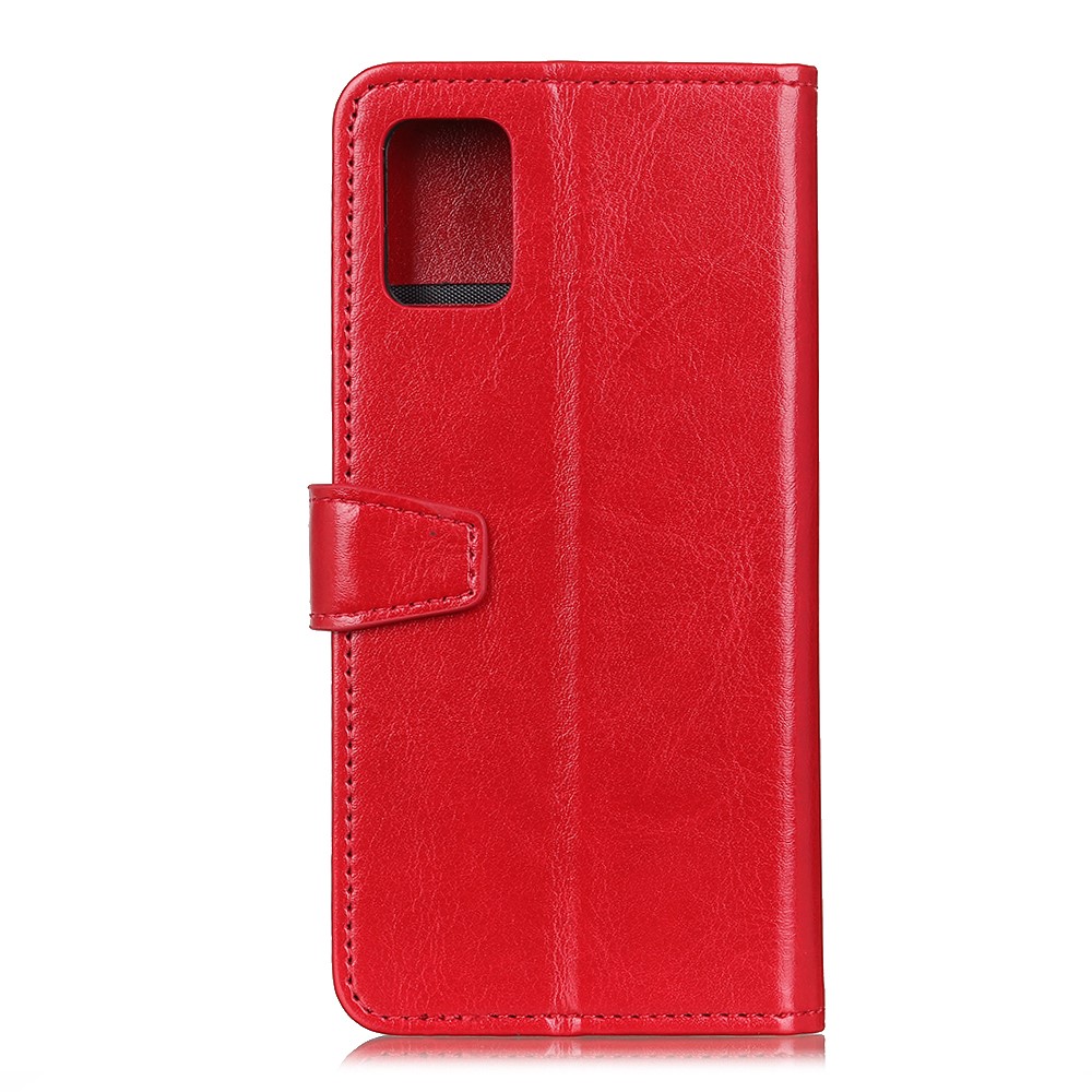  Samsung Galaxy A52 / A52s - Crazy Horse Läder Fodral - Röd