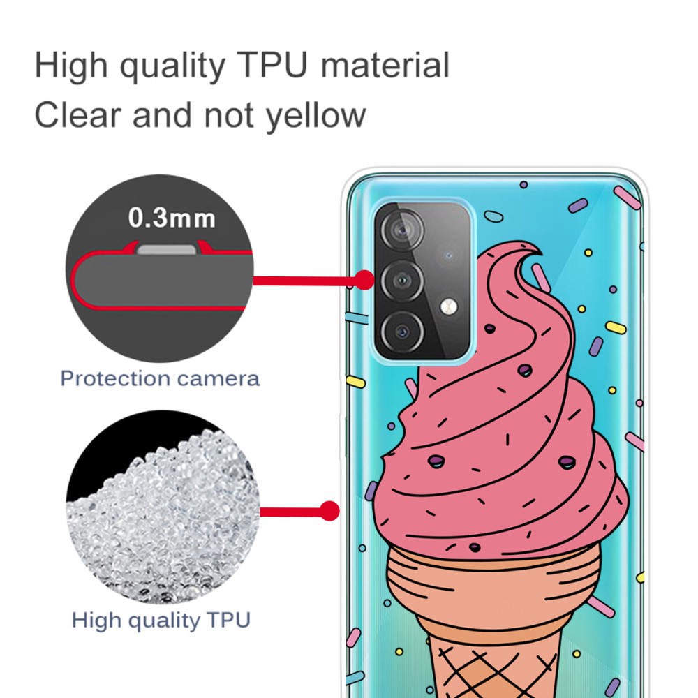  Samsung Galaxy A52 / A52s - Skal Med Tryck - Glass