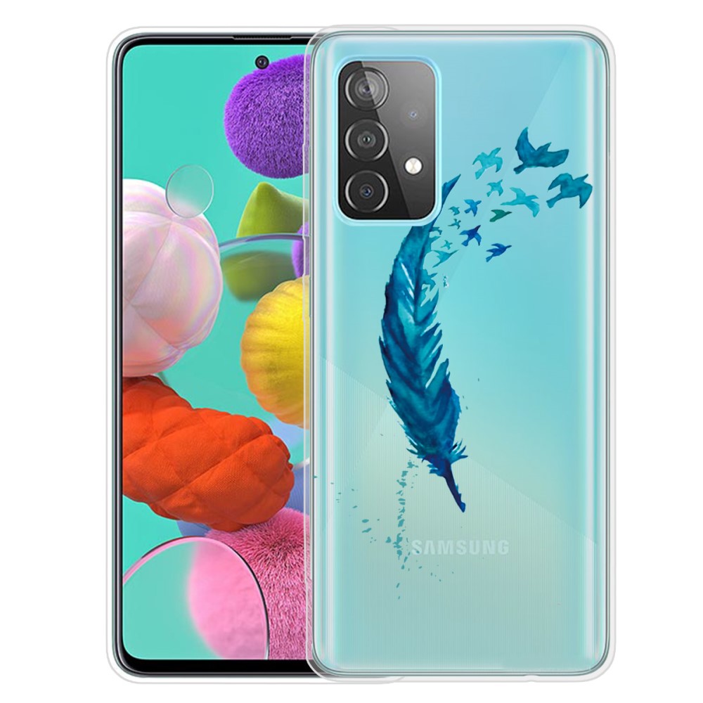 Samsung Galaxy A52 / A52s - Skal Med Tryck - Fjäder