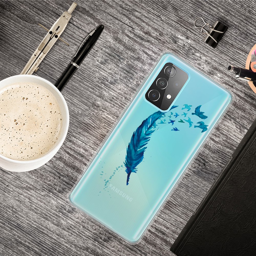  Samsung Galaxy A52 / A52s - Skal Med Tryck - Fjäder