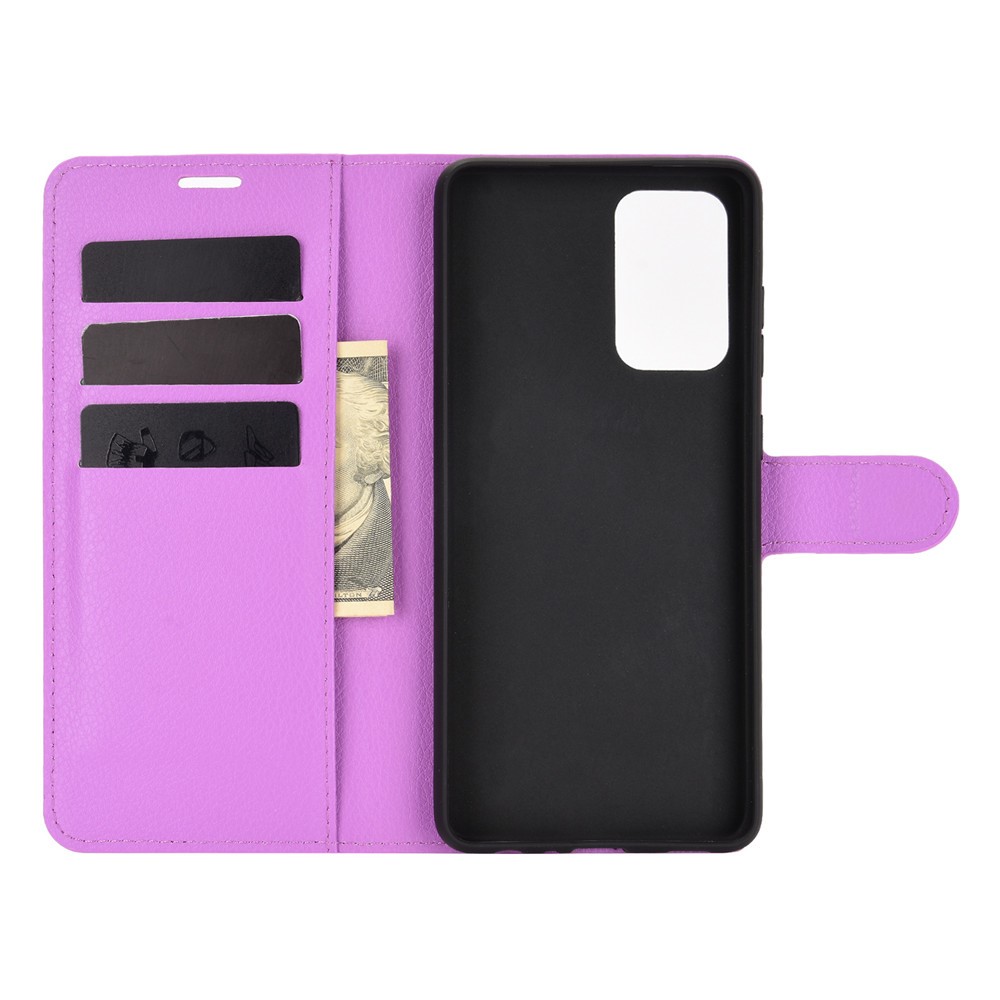  Samsung Galaxy A52 / A52s - Litchi Textur Fodral - Lila