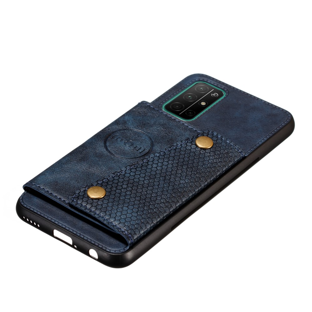  Samsung Galaxy A52 / A52s - Läder Skal Med Kortfack Och Magnet - Blå