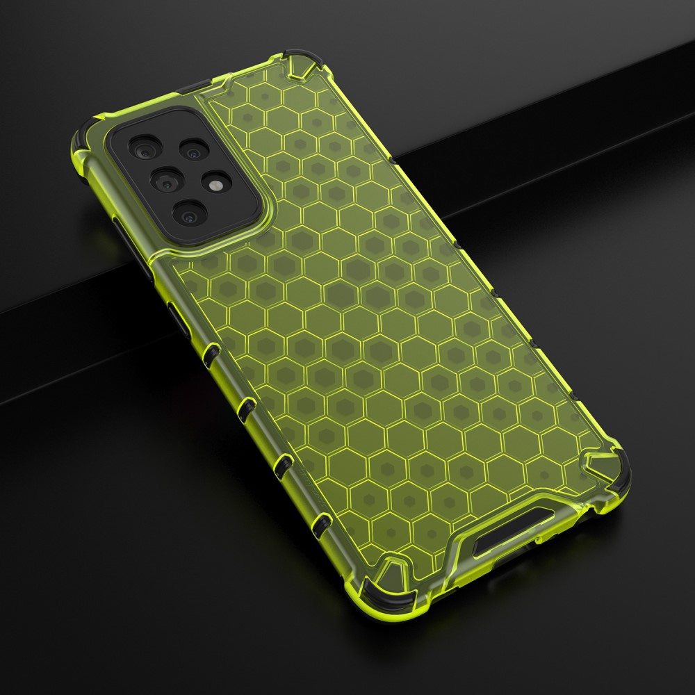  Samsung Galaxy A52 / A52s - Armor Honeycomb Textur Skal - Grön