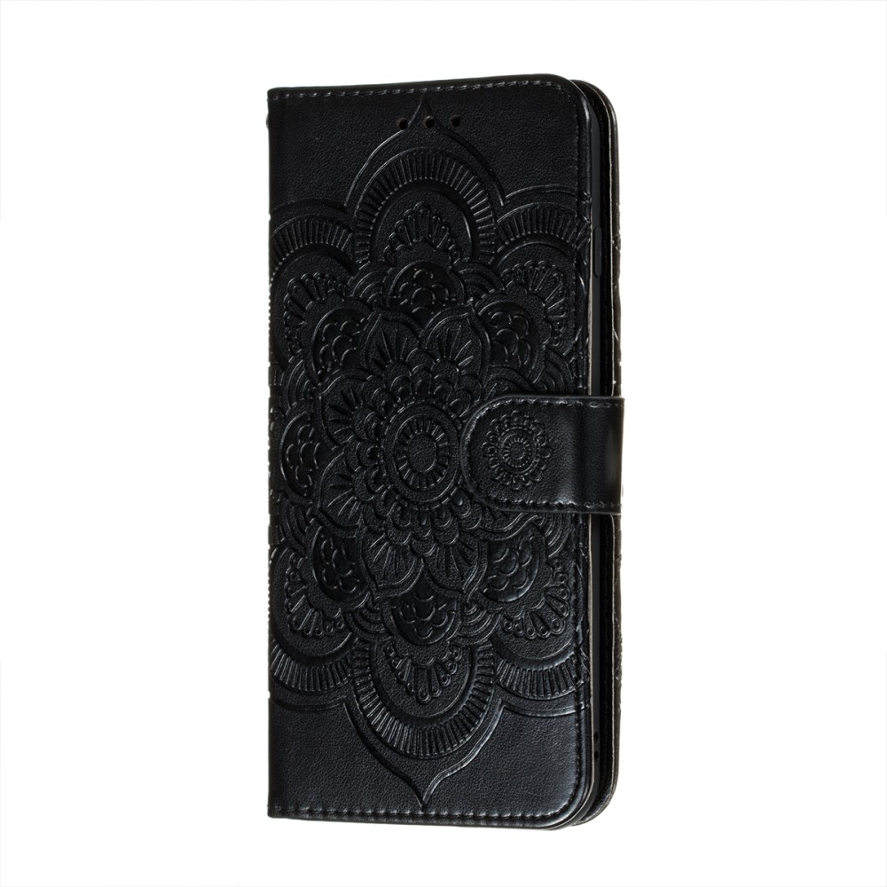  Samsung Galaxy A52 / A52s - Mandala Läder Fodral - Svart