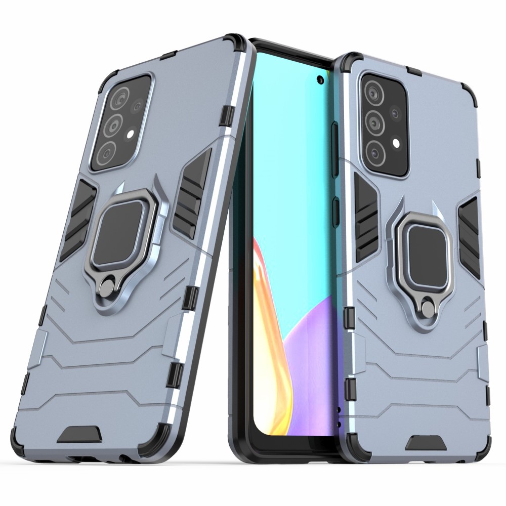  Samsung Galaxy A52 / A52s - Hybrid Ring Skal - Blå